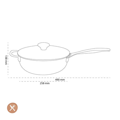 Le Creuset - Signature Sauteerpan 24 cm Hapjespan Le Creuset 