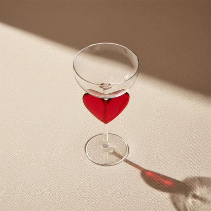 Lepelclub - Campagne Coupe - Hart - Rood Champagne glazen LepelClub 