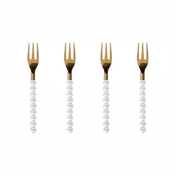 Lepelclub - Gebaksvorkjes - Parel - Set Van 4 LepelClub 