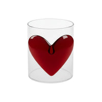 Lepelclub - Glas Hart - Rood Drinkglazen LepelClub 