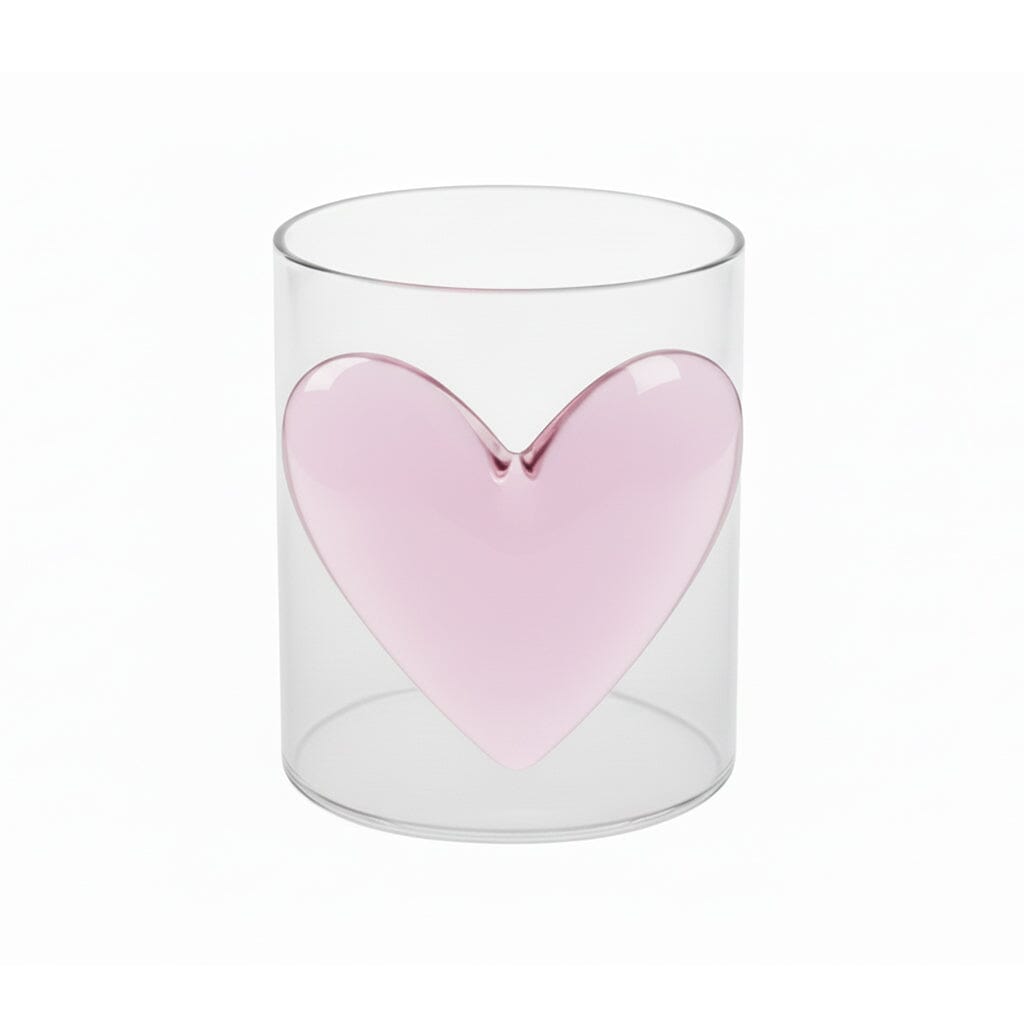Lepelclub - Glas Hart - Roze Drinkglazen LepelClub 