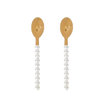 Lepelclub - Koffielepels - Parel - Set Van 2 LepelClub 