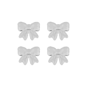 Lepelclub - Servetringen Bow - Transparant - Set Van 4 LepelClub 