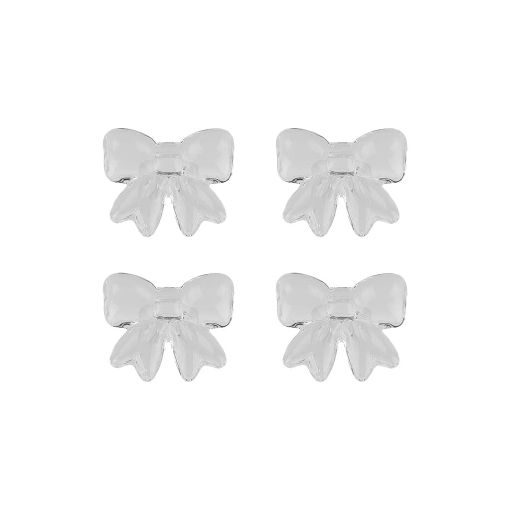 Lepelclub - Servetringen Bow - Transparant - Set Van 4 LepelClub 