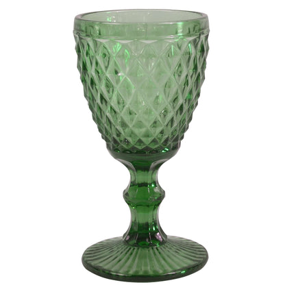 Medard de Noblat - Diamond - Wine Glass 20cl - Green (set of 6) Medard de Noblat 