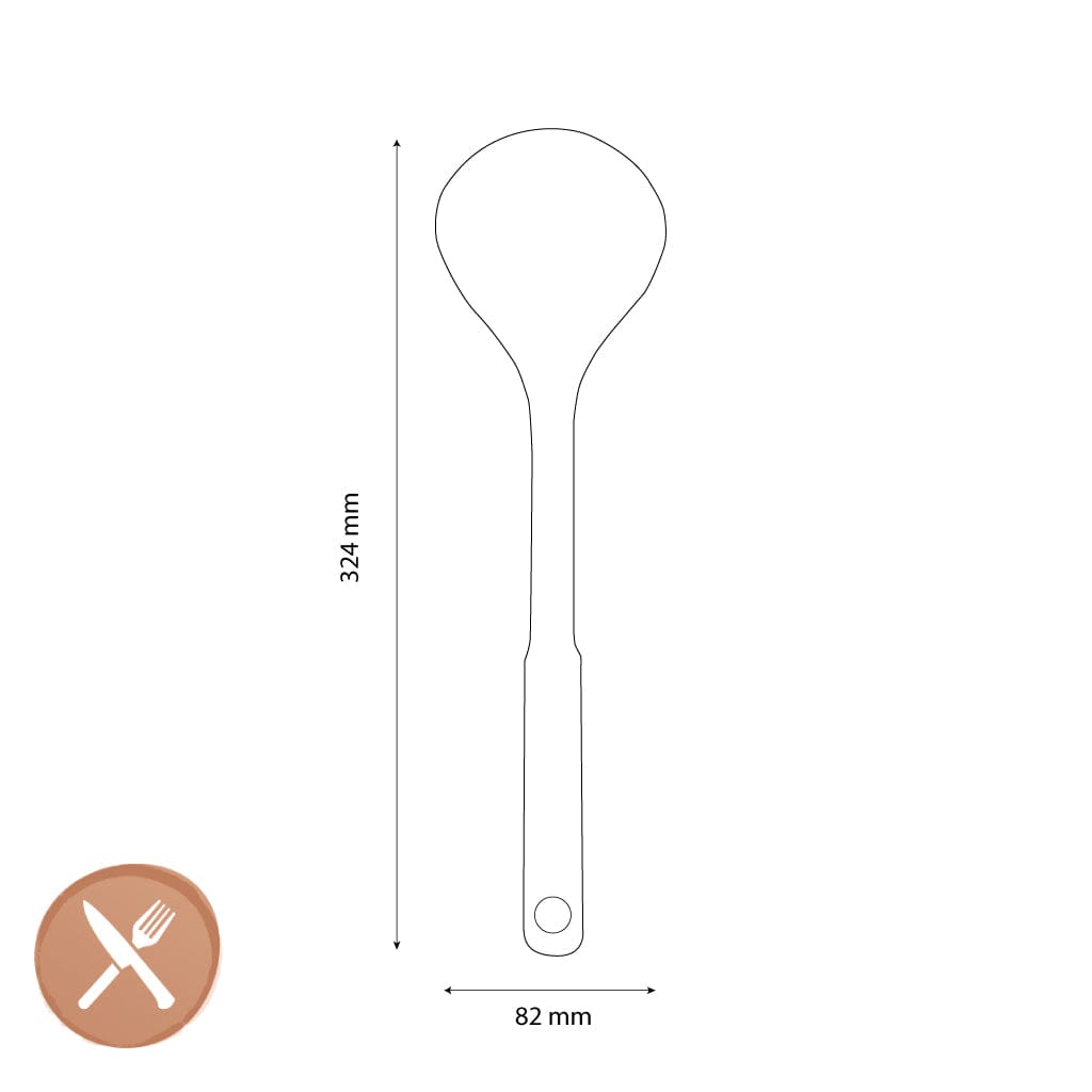 Cuillère à soupe OXO en silicone gris