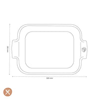 Peugeot - Appolia Ovenschaal Rechthoekig 32 cm Bosgroen Ovenschaal Peugeot 