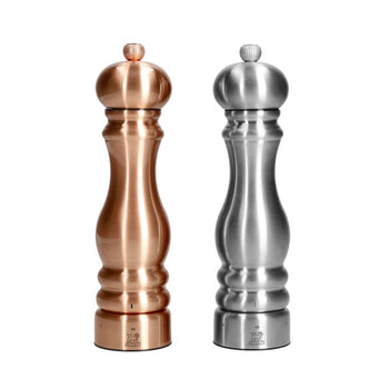 Ensemble moulin à poivre et à sel Peugeot - Paris Chef 22 cm en cuivre et acier inoxydable