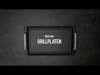 Eurolux - Teppanyaki plaat RVS met grepen 41x24x2,5CM