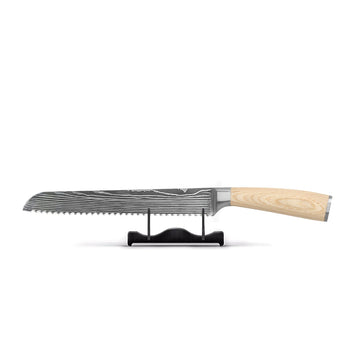 Couteau à pain Shinrai Knives - Akari Damascus Print 20 cm