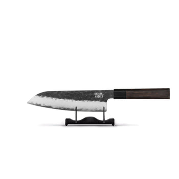 Shinrai Knives - Blackout Edition Damascus Santoku mes 18 cm Shinrai Knives 