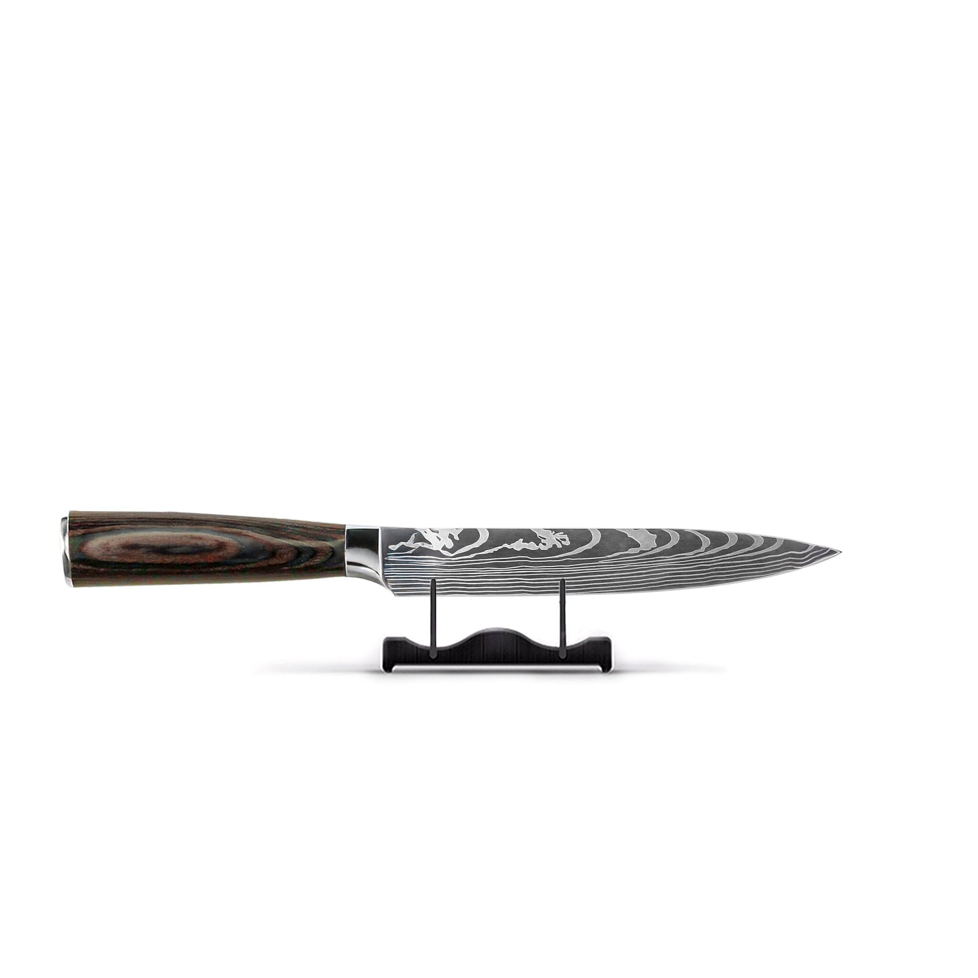 Couteaux Shinrai - Coffret de 7 couteaux à motif damassé