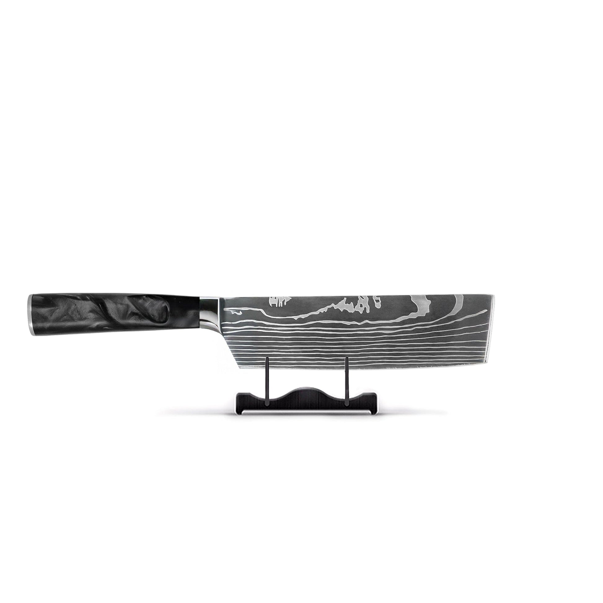 Shinrai Knives - Damascus Print Onyx Epoxy 9-delige Messenset Messenset Shinrai Knives 