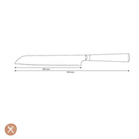 Shinrai Knives - Hammered Damast BR Broodmes 20 cm Broodmes Shinrai Knives 