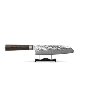 Couteaux Shinrai - Couteau Santoku BR martelé Damask 18 cm Couteau Santoku Shinrai Knives
