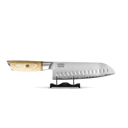 Shinrai Knives - Hikari Damascus 2-delige set - Santoku + Schilmes Messenset Shinrai Knives 