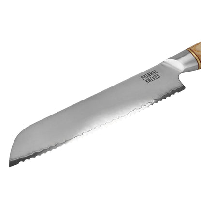 Shinrai Knives - Hikari Damascus 3-delige set - Koksmes + Broodmes + Schilmes Messenset Shinrai Knives 