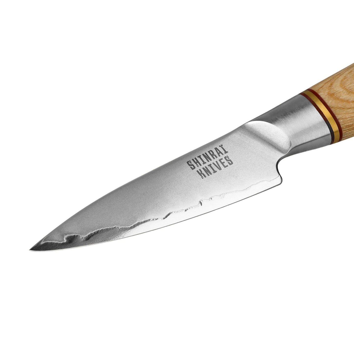 Shinrai Knives - Hikari Damascus 3-delige set - Koksmes + Santoku + Schilmes Messenset Shinrai Knives 