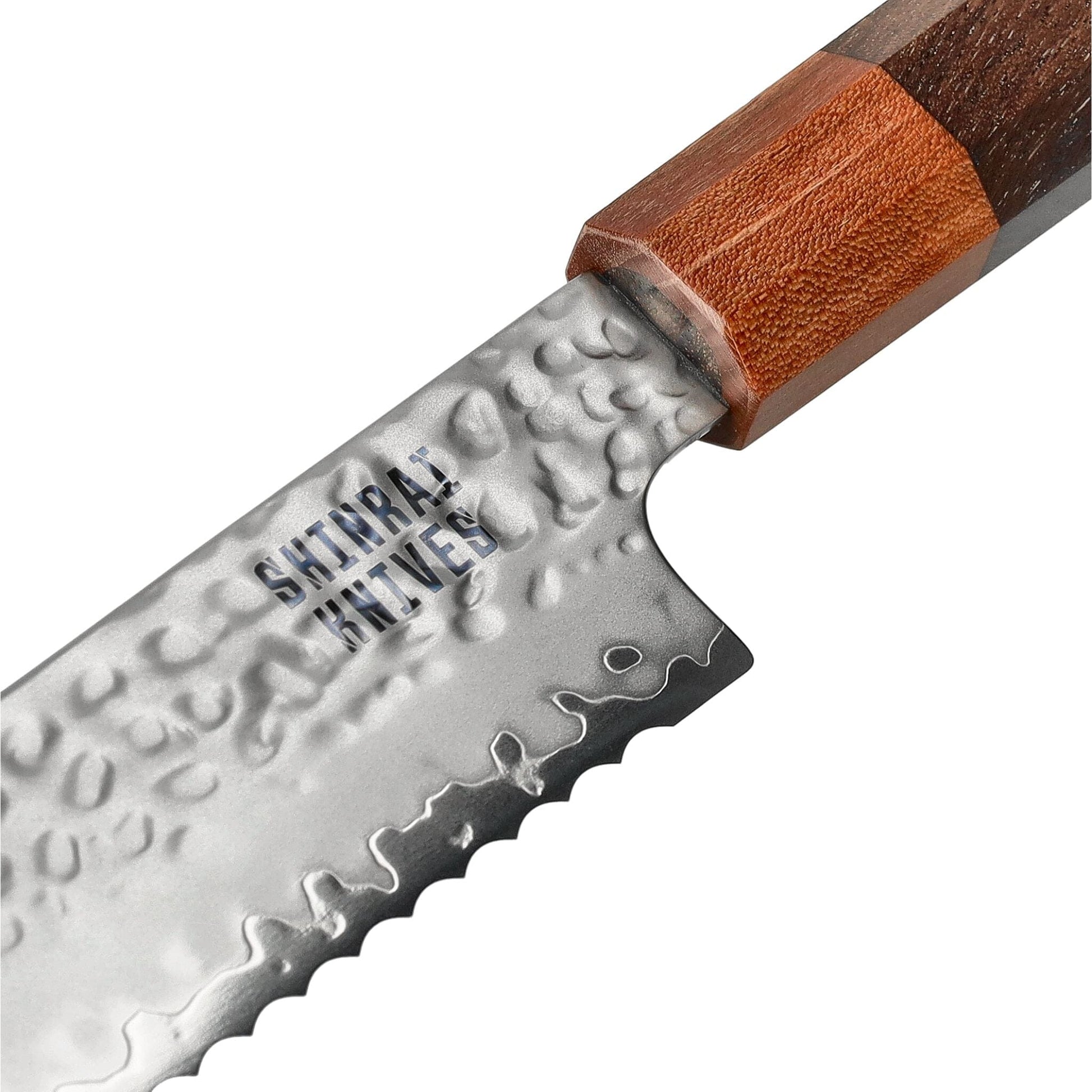 Shinrai Knives - Kigami Exclusive Damascus 5-delige set - Koksmes + Broodmes + Nakiri + Santoku + Schilmes Messenset Shinrai Knives 