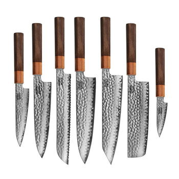 Couteaux Shinrai - Coffret de 7 couteaux Damas exclusifs Kigami