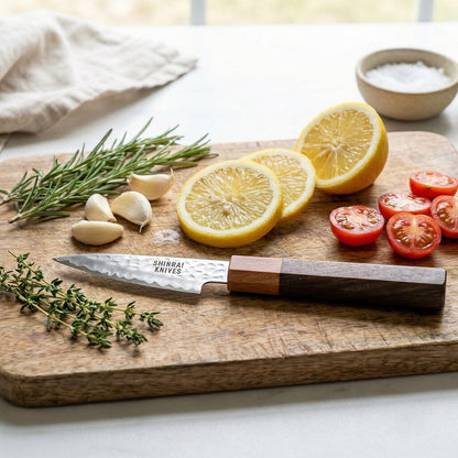Shinrai Knives - Kigami Exclusive Damascus Schilmes 8 cm Schilmes Shinrai Knives 