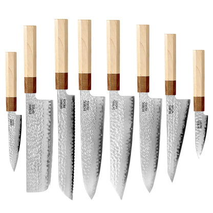Couteaux Shinrai - Coffret de 8 couteaux Kirameki Damas
