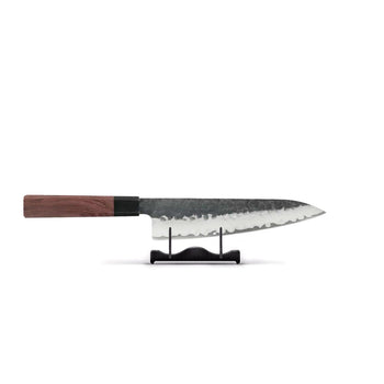 Couteaux Shinrai - Ensemble de couteaux damas Kurayami 3 pièces - Couteau de chef + Santoku + Couteau d'office Ensemble de couteaux Shinrai Knives