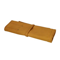 Couteaux Shinrai - Étui à couteaux en toile et cuir marron de haute qualité