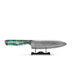 Shinrai Knives - Parelmoer Jewels Damascus Santoku mes 18 cm
