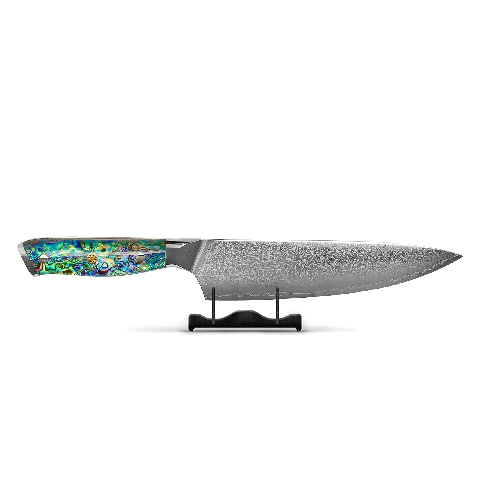 Shinrai Knives - Parelmoer Jewels Damascus Koksmes 20 cm