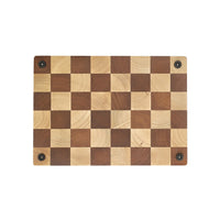 Couteaux Shinrai - Planche à découper de luxe pour échecs - Bois de bout - Ensemble