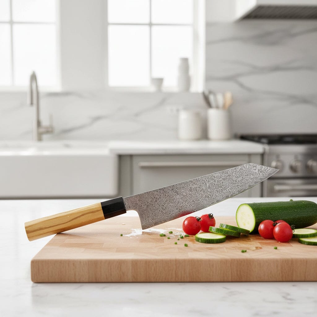 Shinrai Knives - Takumi Kaza Damascus Kiritsuke 20 cm Kiritsukemes Shinrai Knives 