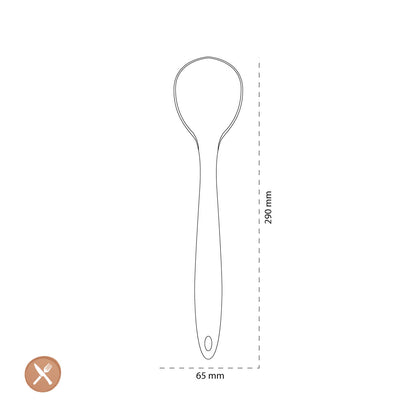 Tools2Cook - Siliconen Lepel Legger Nutmeg Grey