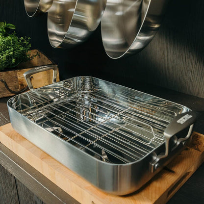 Skottsberg - Stainless Steel Braadslede 35 x 25 cm Braadslede Skottsberg 