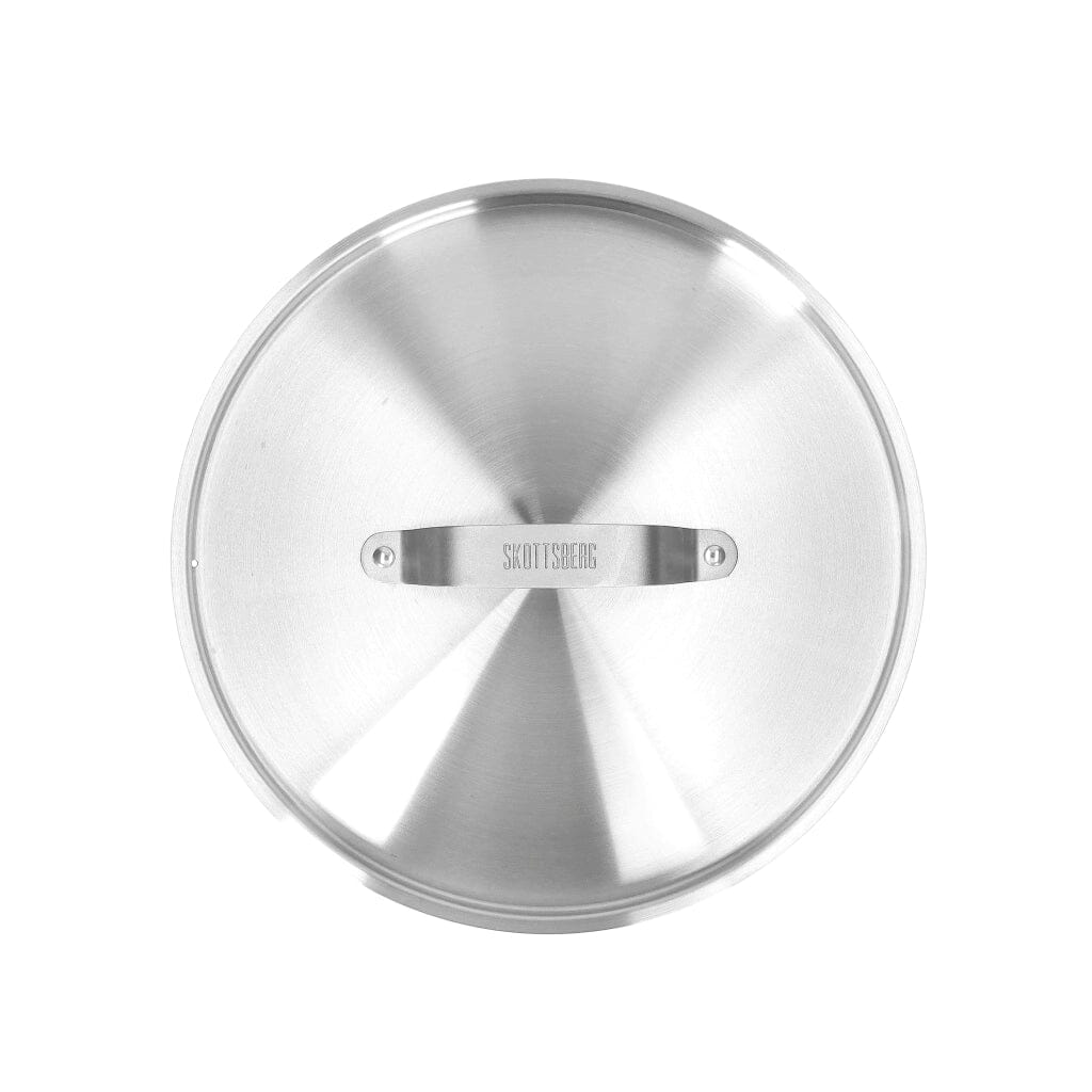 Poêle à frire Skottsberg en acier inoxydable de 28 cm avec couvercle