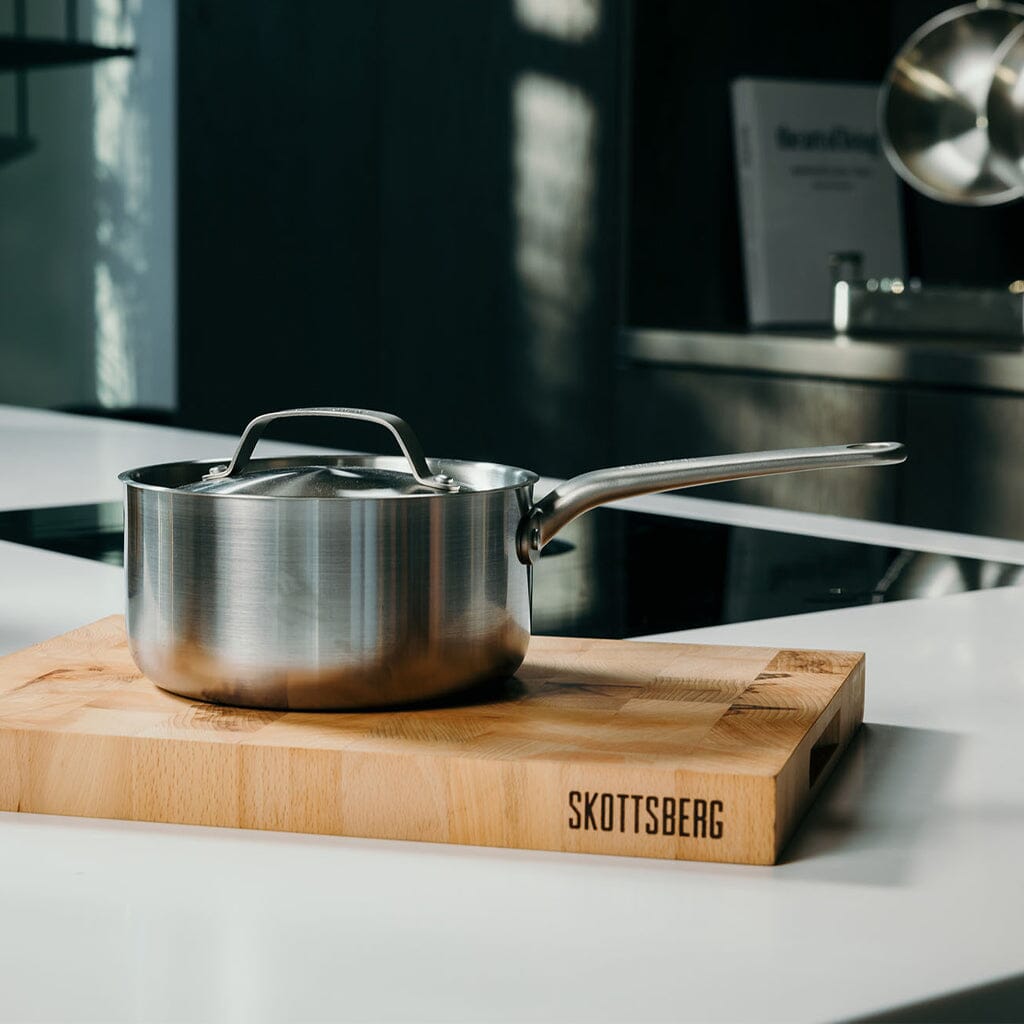 Skottsberg - Stainless Steel Steelpan 18 cm met deksel Steelpan Skottsberg 