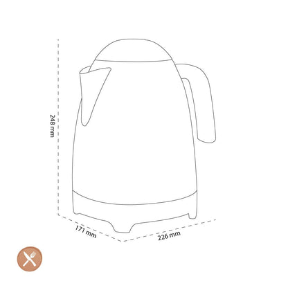 Smeg - Waterkoker | Zwart | Jaren 50 | Kettle Standard Waterkoker Smeg 