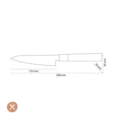 Shinrai Japan - Takumi Kaza Damascus Officemes 13 cm