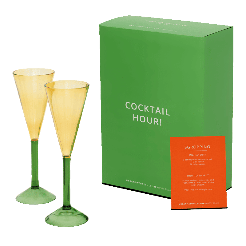 Culture de la nature en ville - Cocktail en flûte de champagne - Lot de 2 Culture de la nature en ville