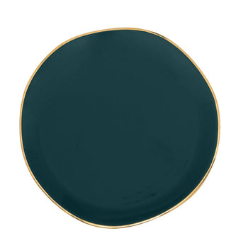 Culture de la nature en milieu urbain - Bonjour - Assiette - Bleu-vert - Ø17 cm