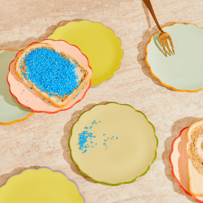 Urban Nature Culture - Good Morning - Gebaksbordje - Sculpted - Pale Green Borden Urban Nature Culture 