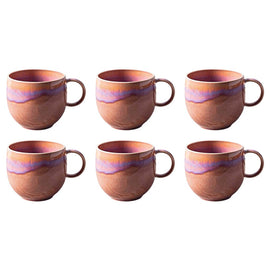 Villeroy & Boch - Perlemor Coral - Mok 290ml, Set van 6 Mokken Villeroy & Boch 