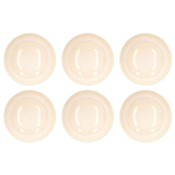 Villeroy & Boch - Perlemor Sand - Pastakom 22,2 cm, Set van 6 Borden Villeroy & Boch 