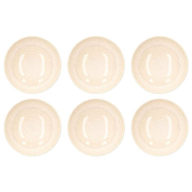 Villeroy & Boch - Perlemor Sand - Pastakom 22,2 cm, Set van 6 Borden Villeroy & Boch 