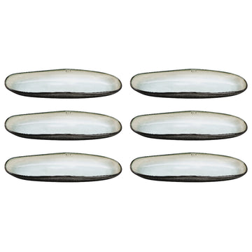 Medard de Noblat - Shadow Nacre Kleine Serveerschaal 23 x 11 cm (set van 6)