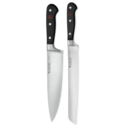 Wüsthof - Classic 2-delige Messenset - Koksmes + Broodmes Messenset Wusthof 