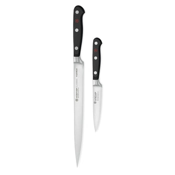 Wüsthof - Coffret de couteaux classique 2 pièces - Couteau à fileter le poisson + Couteau de bureau