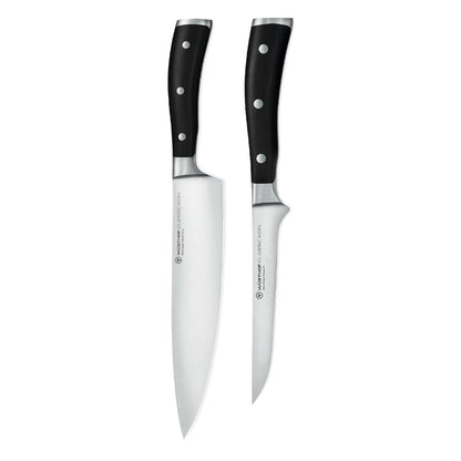 Wüsthof - Classic Ikon 2-delige Messenset - Koksmes + Fileermes Messenset Wusthof 