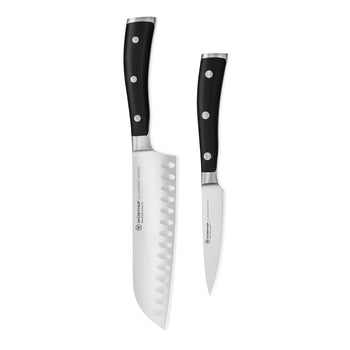 Wüsthof - Coffret de 2 couteaux Classic Ikon - Santoku + Couteau de bureau