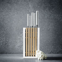 Wusthof - Classic Messenset 6-delig met Broodmes Wit met blok Messenset met blok Wusthof 